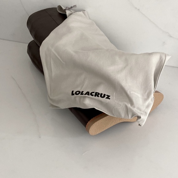 NWT Lola Cruz Wine x Anthroplogie Wedge Alicia to The Knee Boots - Picture 9 of 13